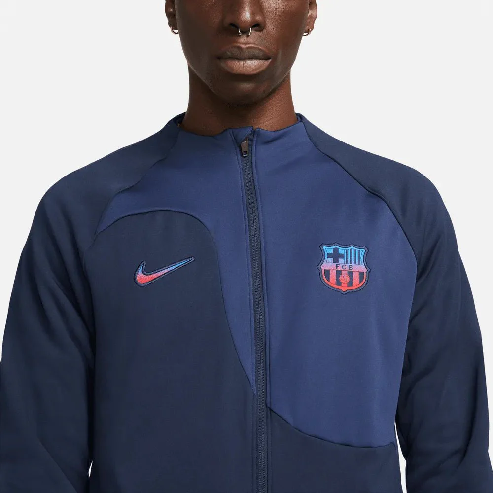 Nike 22-23 FC Barcelona ACDPR Anthem Jacket - Obsidian-Navy-Red - Image 3