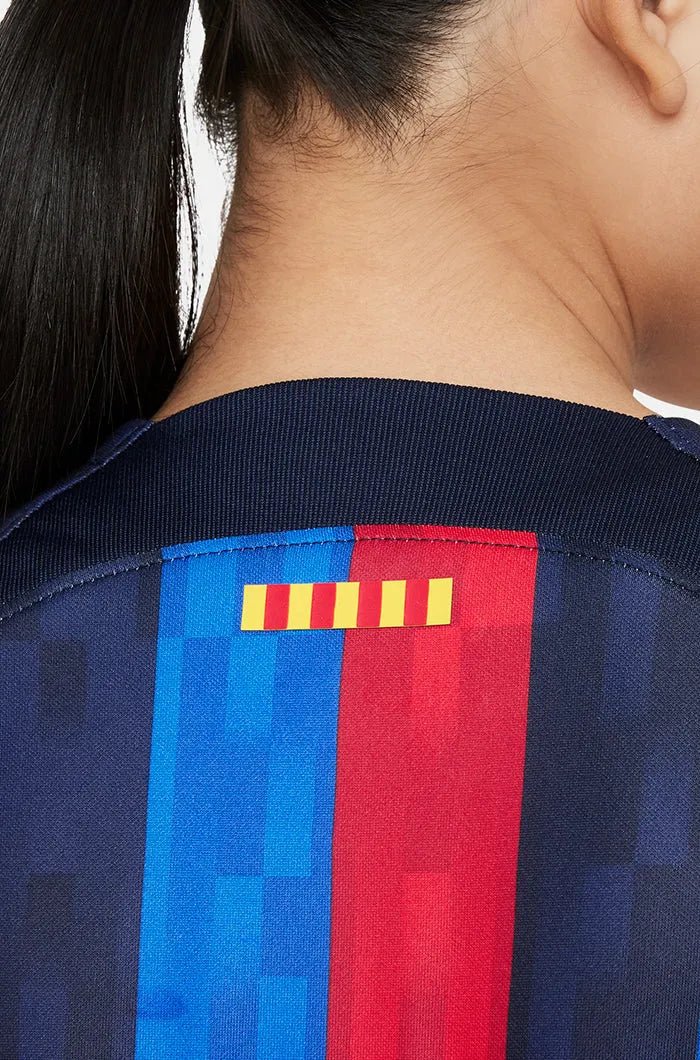 Nike 22-23 FC Barcelona Youth Home Jersey - Obsidian-Sesame - Image 6