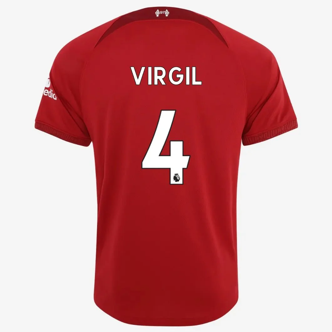 Nike 22-23 Liverpool FC Stadium Home Jersey - Red-White - Image 2