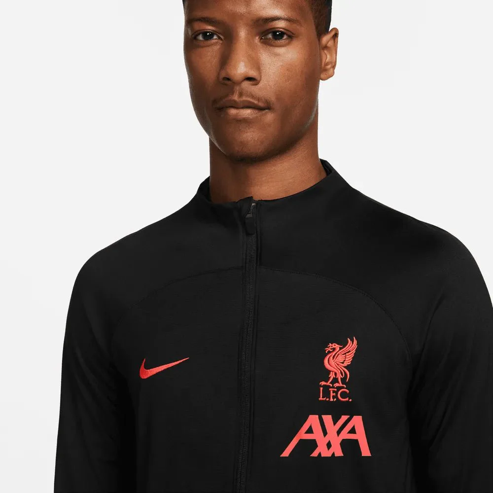 Nike 22-23 Liverpool Strike Track Jacket - Black-Siren Red - Image 3