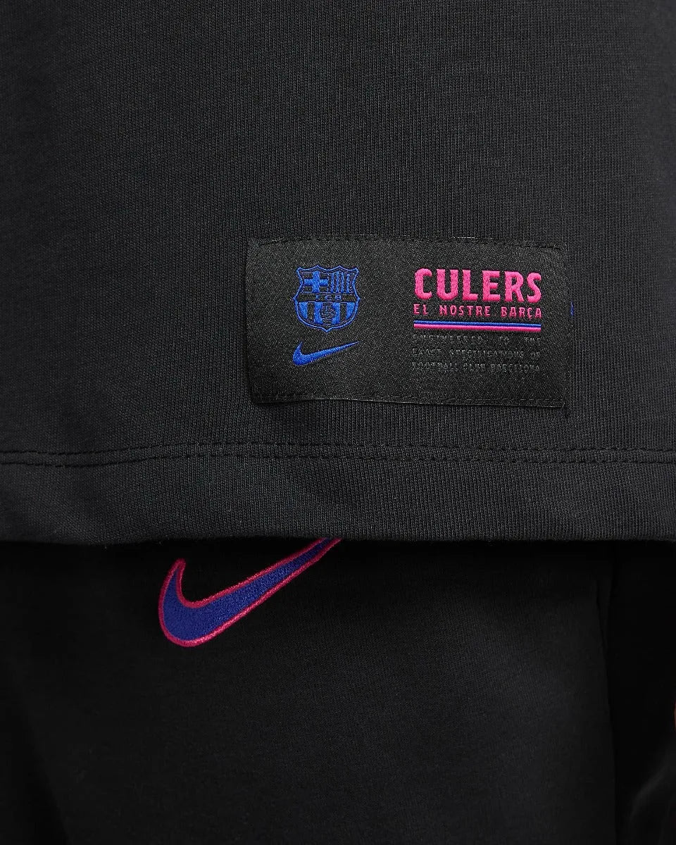 Nike 2021-22 Barcelona Travel Tee - Black - Image 4
