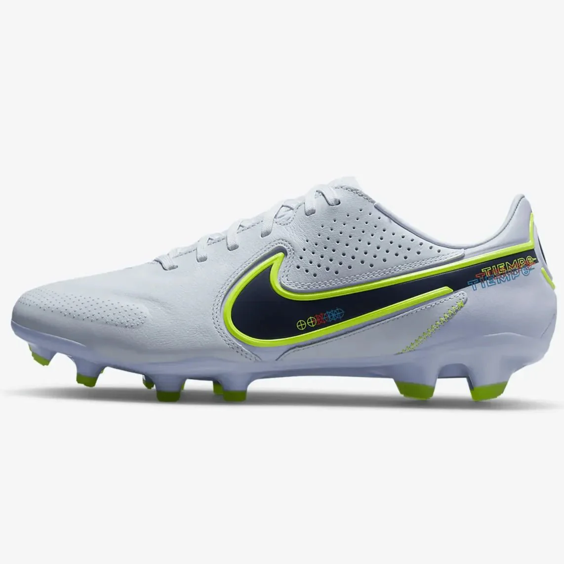 Nike 9 Legend Pro FG - Grey Light - Marine Rush