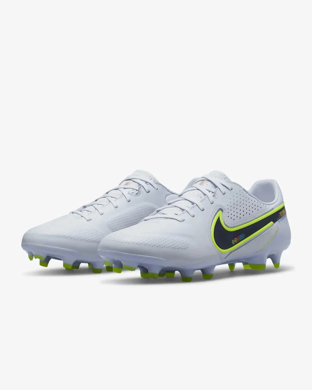 Nike 9 Legend Pro FG - Grey Light - Marine Rush - Image 3