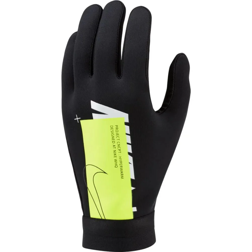 Nike Academy Hyperwarm Field Player Gloves - Black-Volt