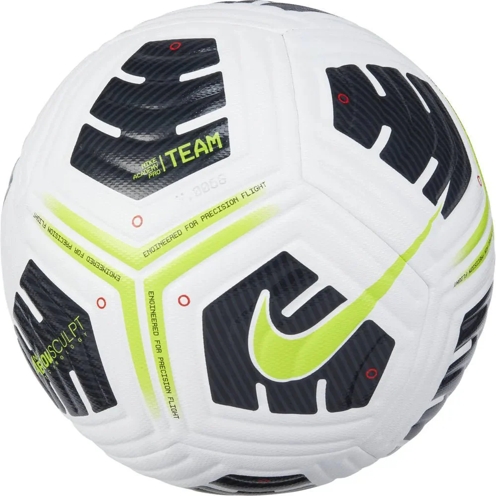 Nike Academy Pro Ball- White-Black-Volt