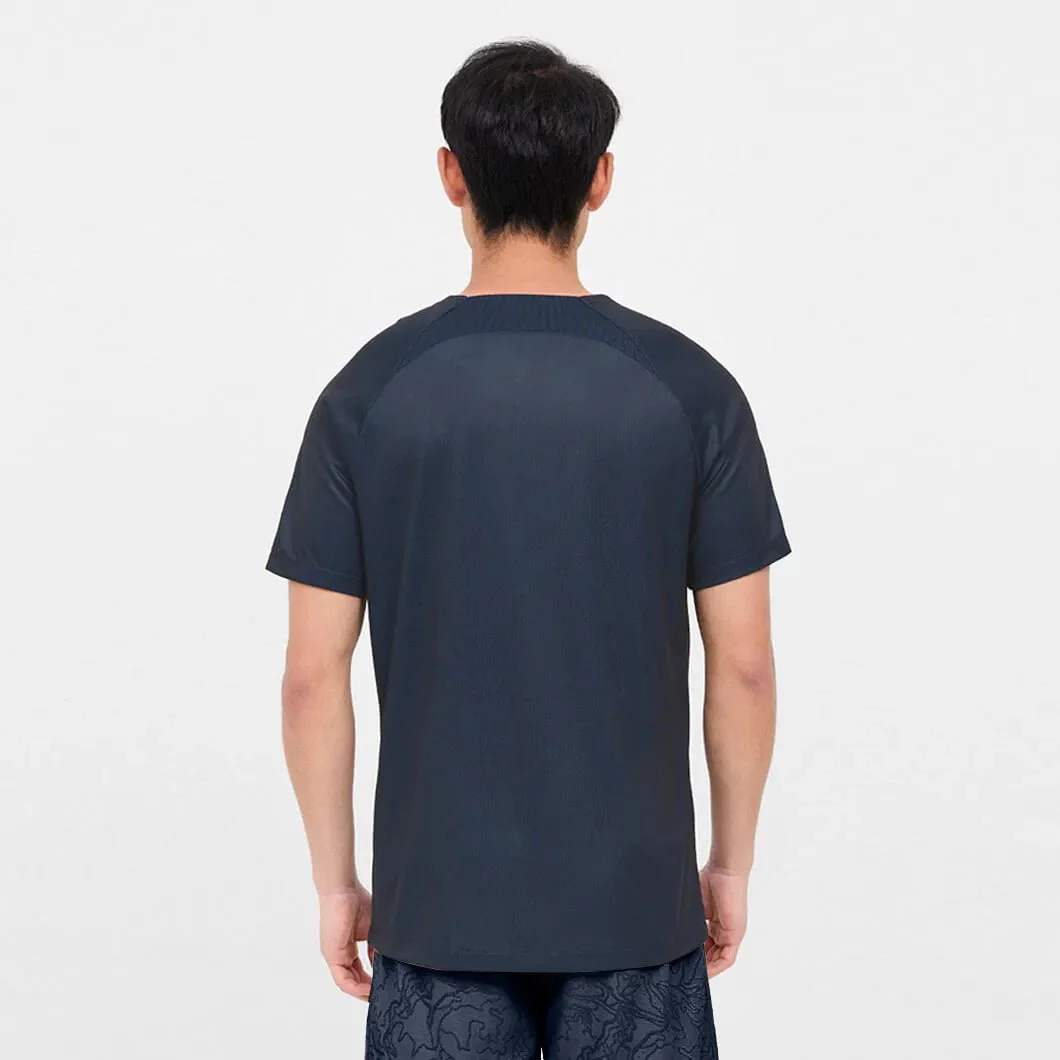 Nike Barcelona 2022-23 Pre-Match SS Top Navy-Gold - Image 2