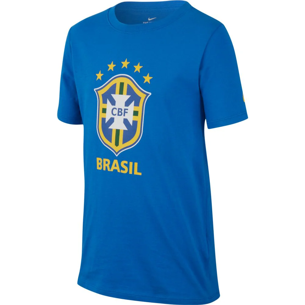 Nike Brasil 2018 Youth Crest T-Shirt - Image 4