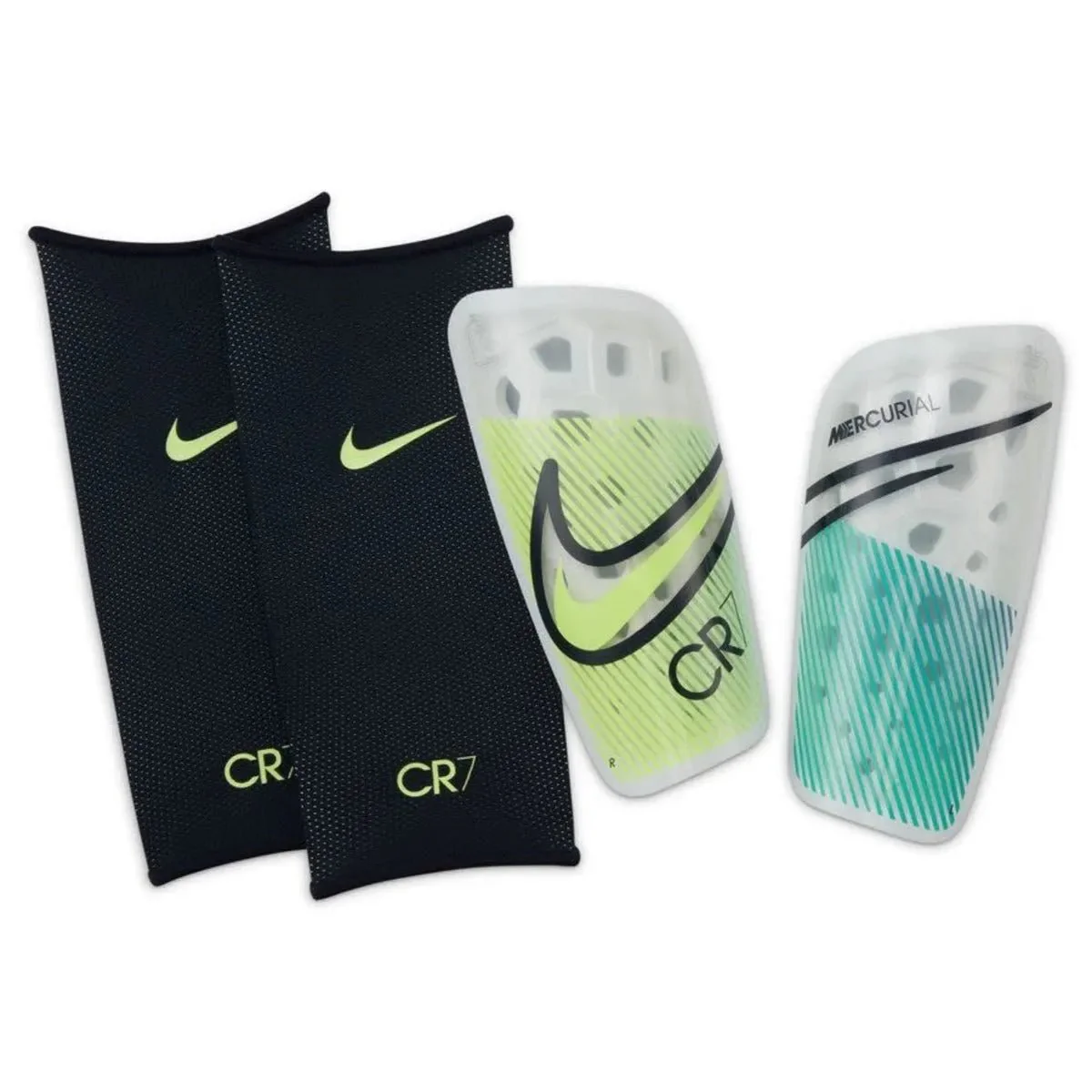 Nike CR7 Mercurial Lite Shin Guard - White-Ghost Green-Obsidian