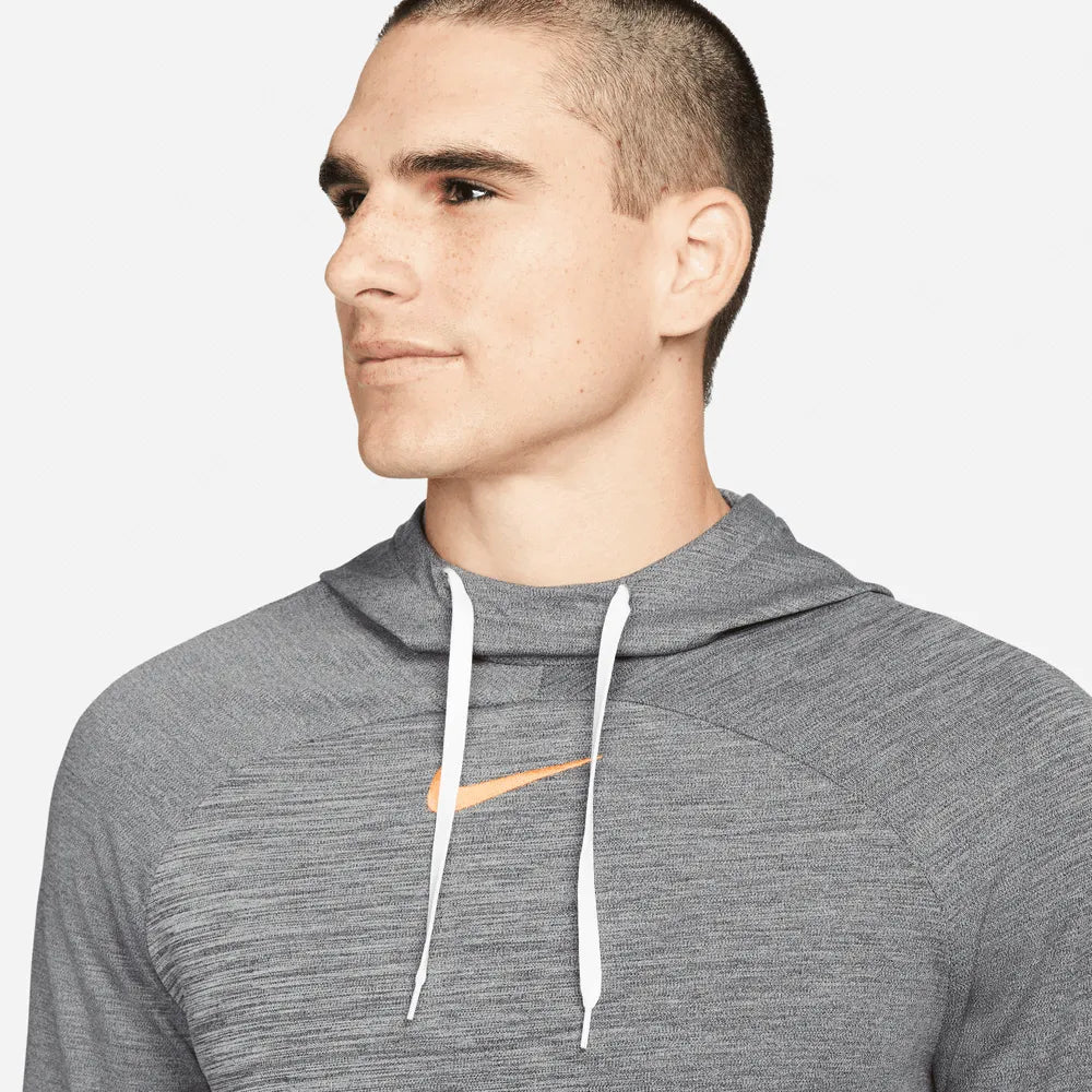 Nike Dri-Fit Academy Pullover Football Hoodie - Black-Sunset Glow - Image 3