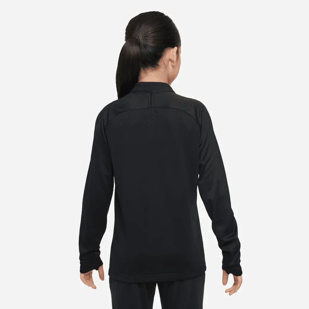 Nike Dri-Fit Academy Youth Drill Top - Black-White - Image 2