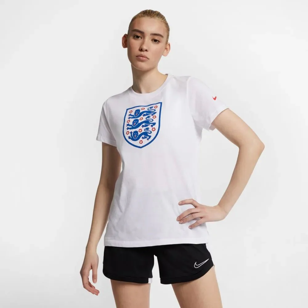 Nike England 2019-20 WOMEN'S Evergreen Crest Tee - White