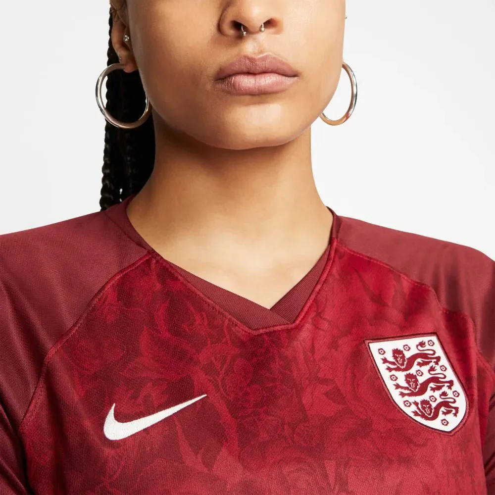 Nike England 2019-20 Women's WC Away Jersey - Red - Image 3