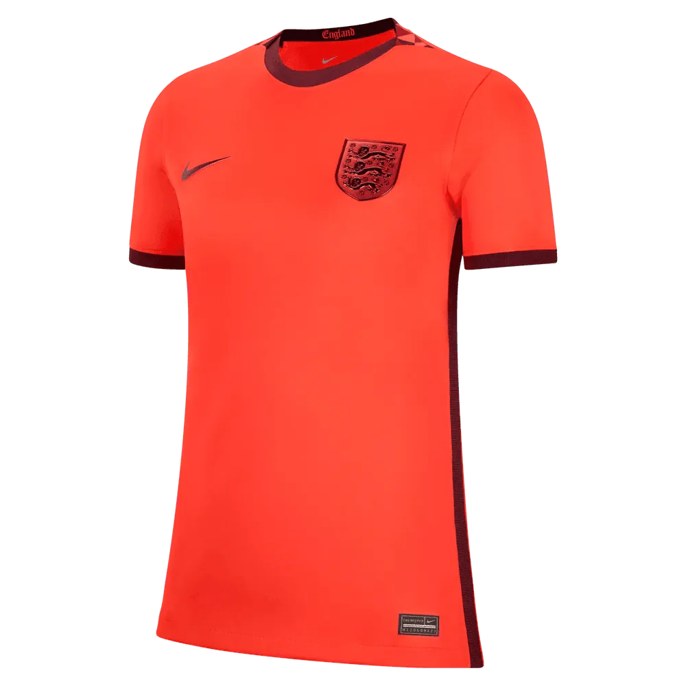 Nike England Women's EC22 Away Jersey - Crimson-Maroon