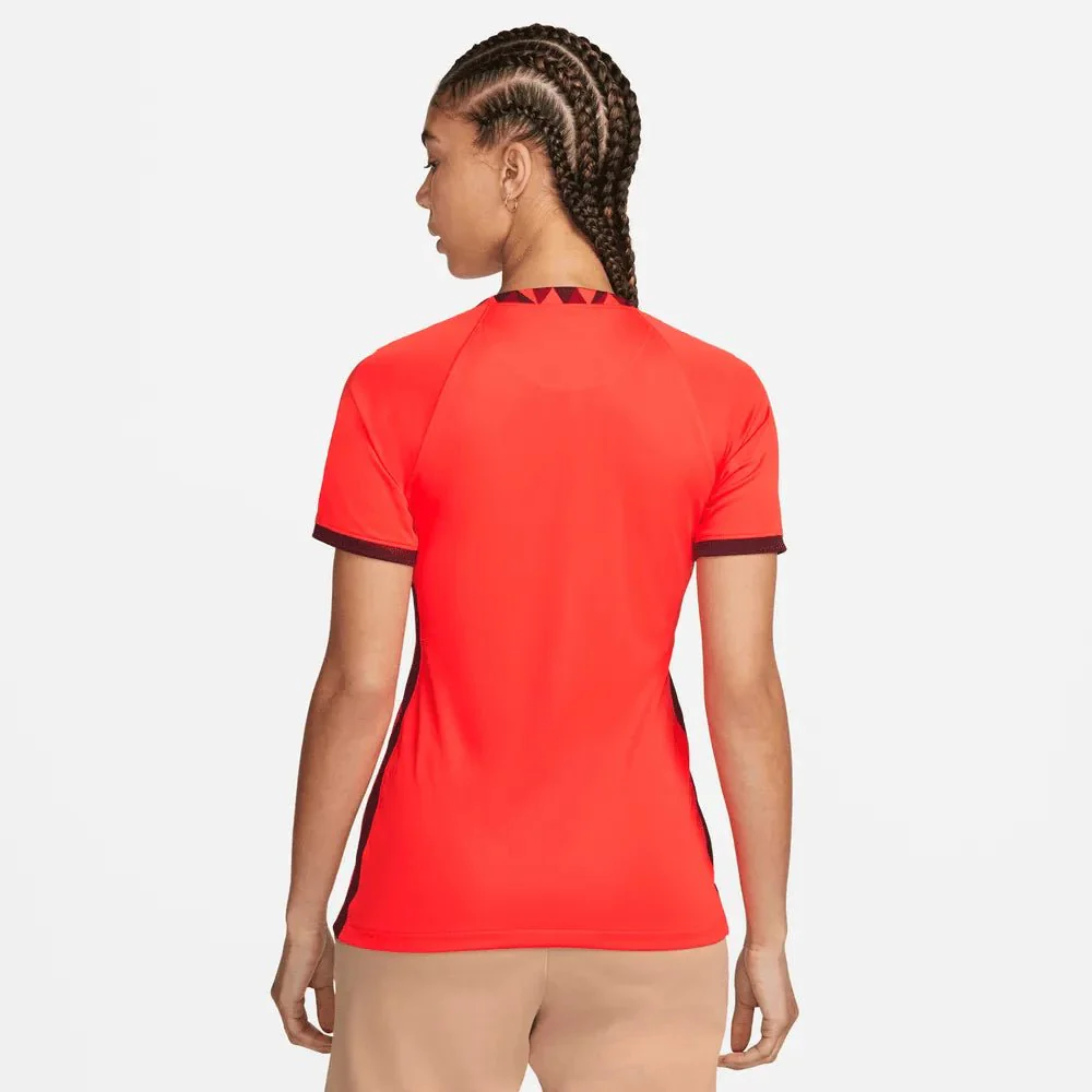 Nike England Women's EC22 Away Jersey - Crimson-Maroon - Image 4