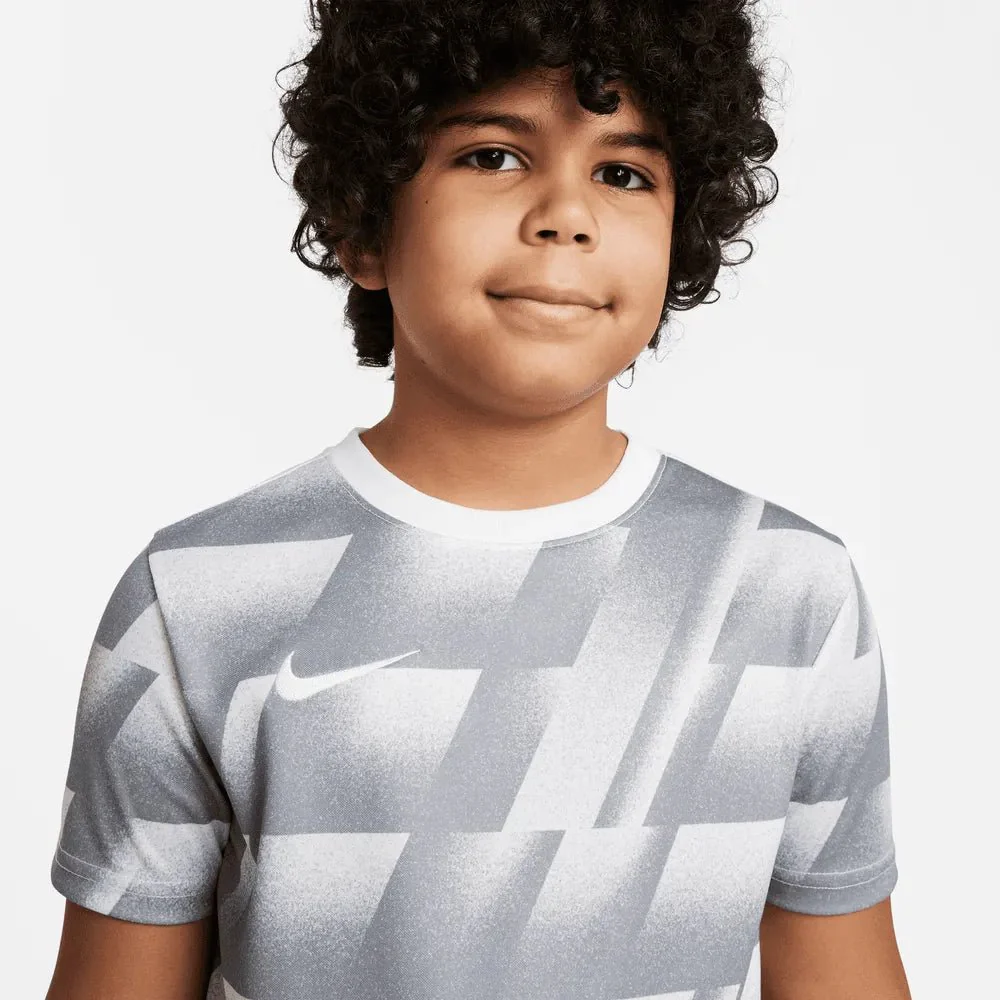 Nike FC 2022 Youth Libero Top SS - Grey-White - Image 3