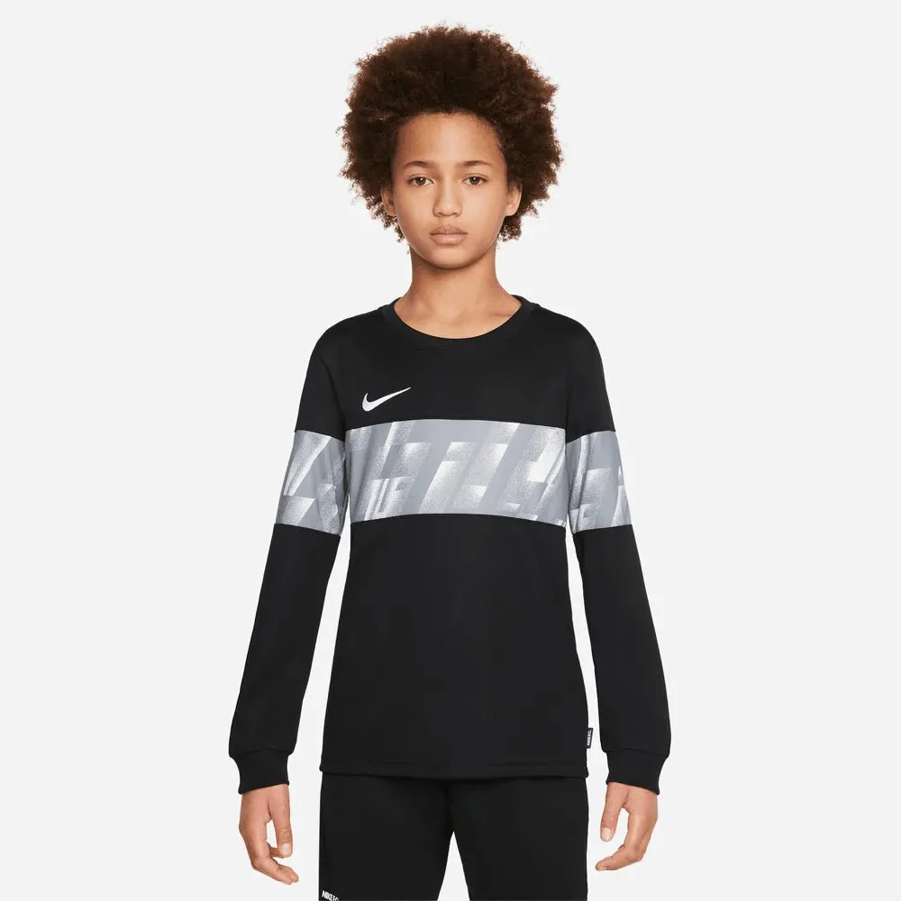 Nike FC 22-23 Youth Libero Top LS - Black-White