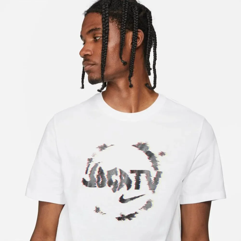 Nike FC Joga Bonito Seasonal Graphic Tee - White-Black - Image 3