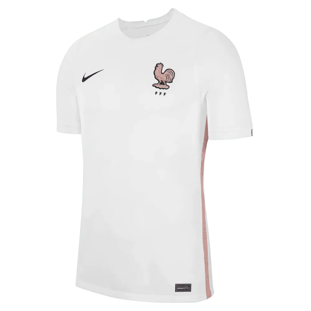 Nike France Women's EC22 (Men's Cut) Away Jersey - White-Pink Glaze