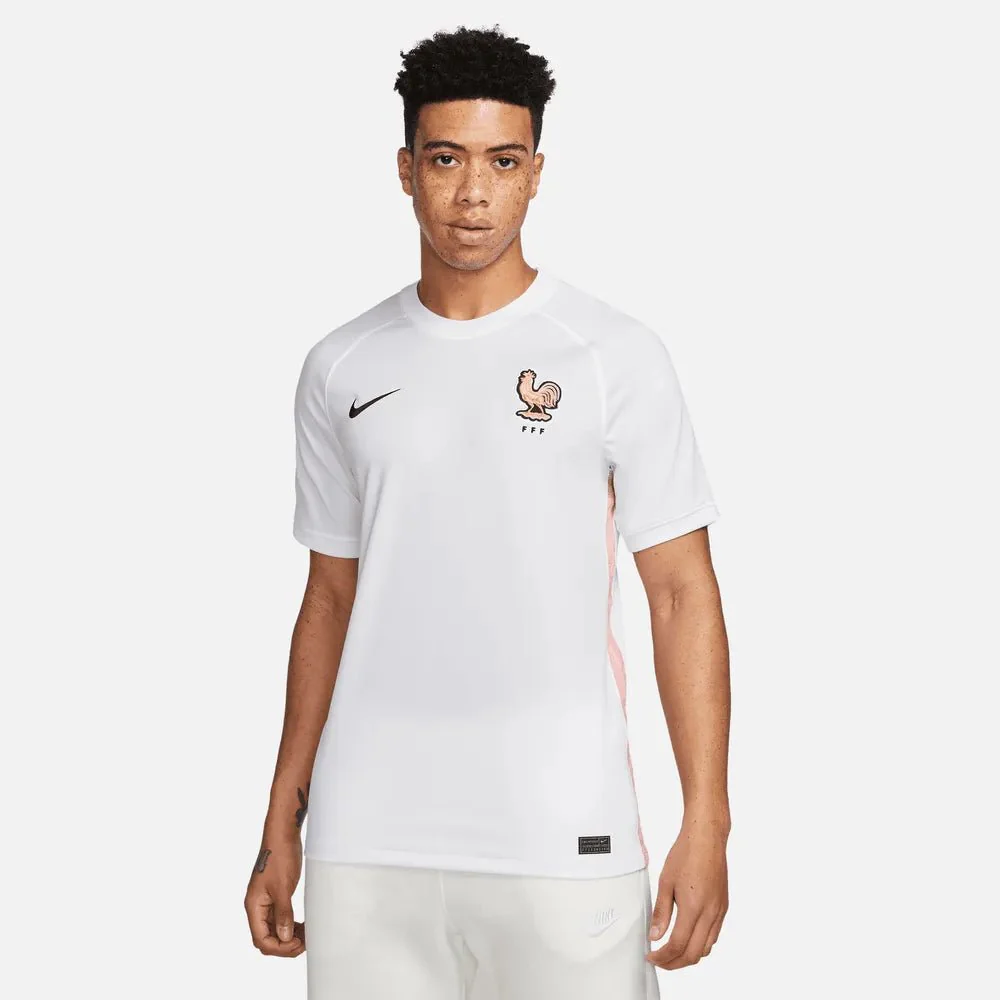 Nike France Women's EC22 (Men's Cut) Away Jersey - White-Pink Glaze - Image 3