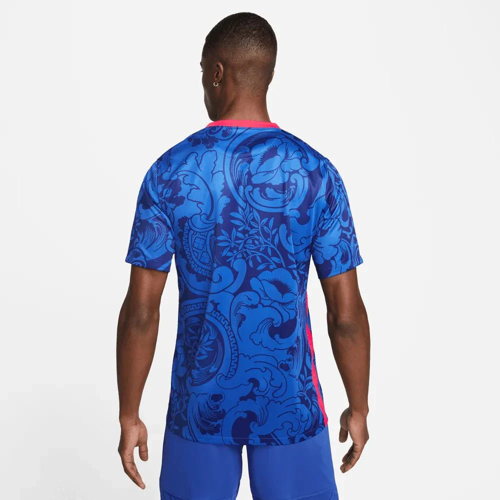 Nike France Women's EC22 (Men's Cut) Home Jersey - Hyper Cobalt-Siren Red - Image 2