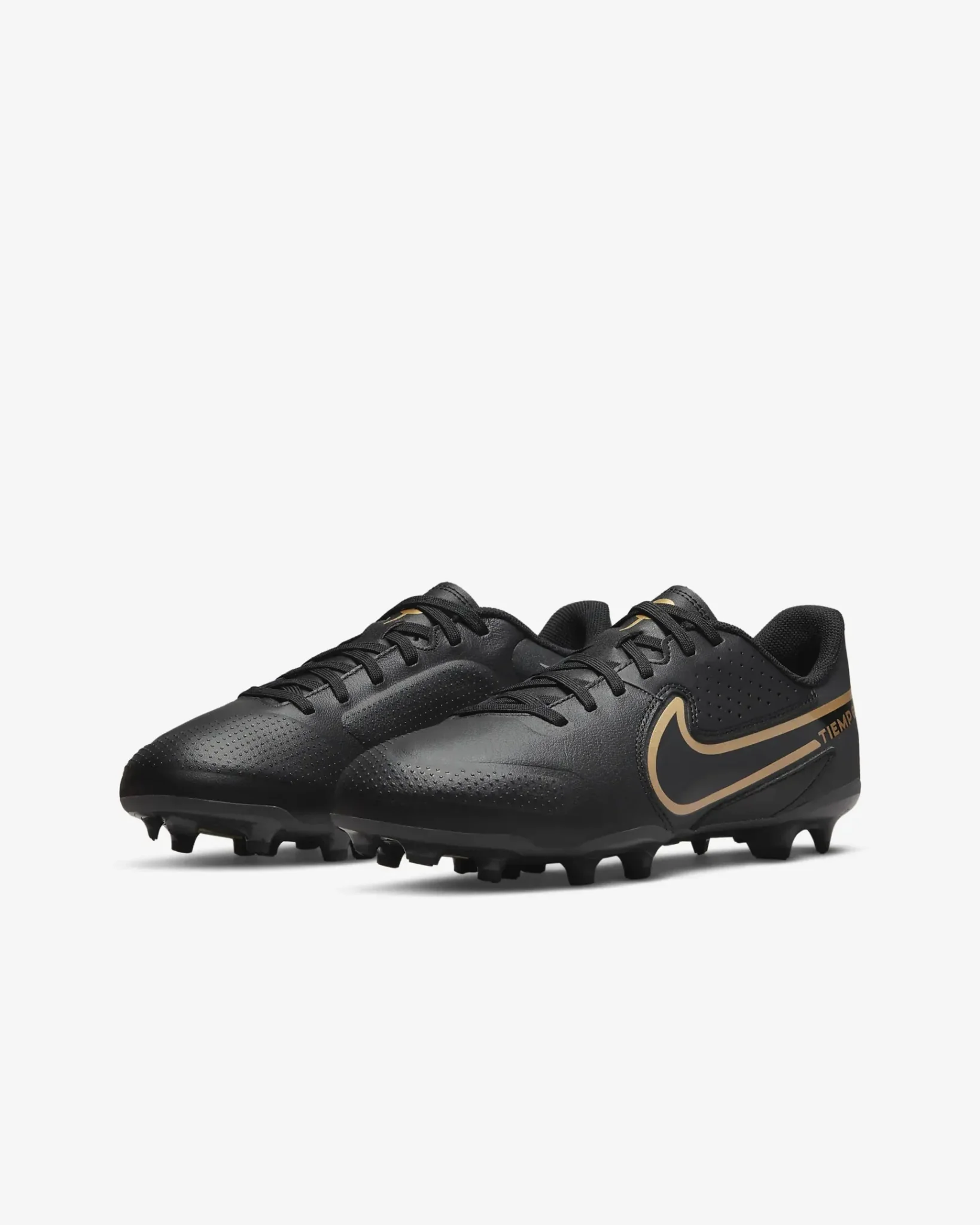 Nike Junior Legend 9 Academy FG-MG - Black-Gold - Image 3