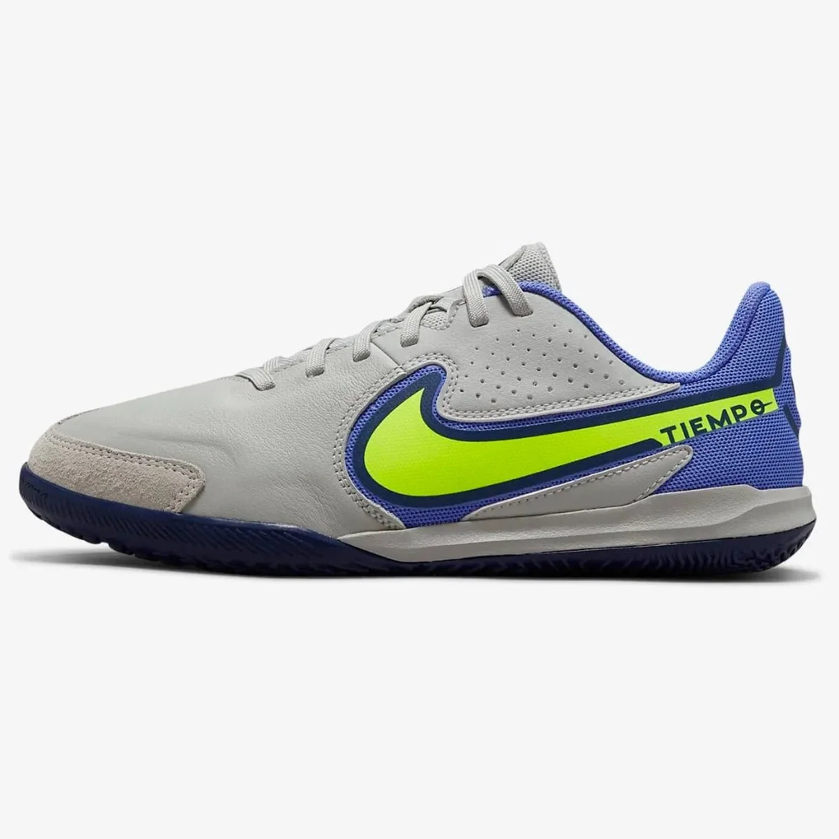 Nike Junior Legend 9 Academy Indoor - Grey-Volt-Saphire