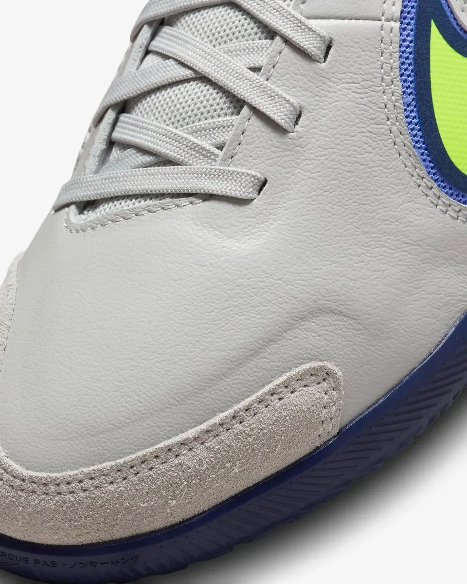 Nike Junior Legend 9 Academy Indoor - Grey-Volt-Saphire - Image 7
