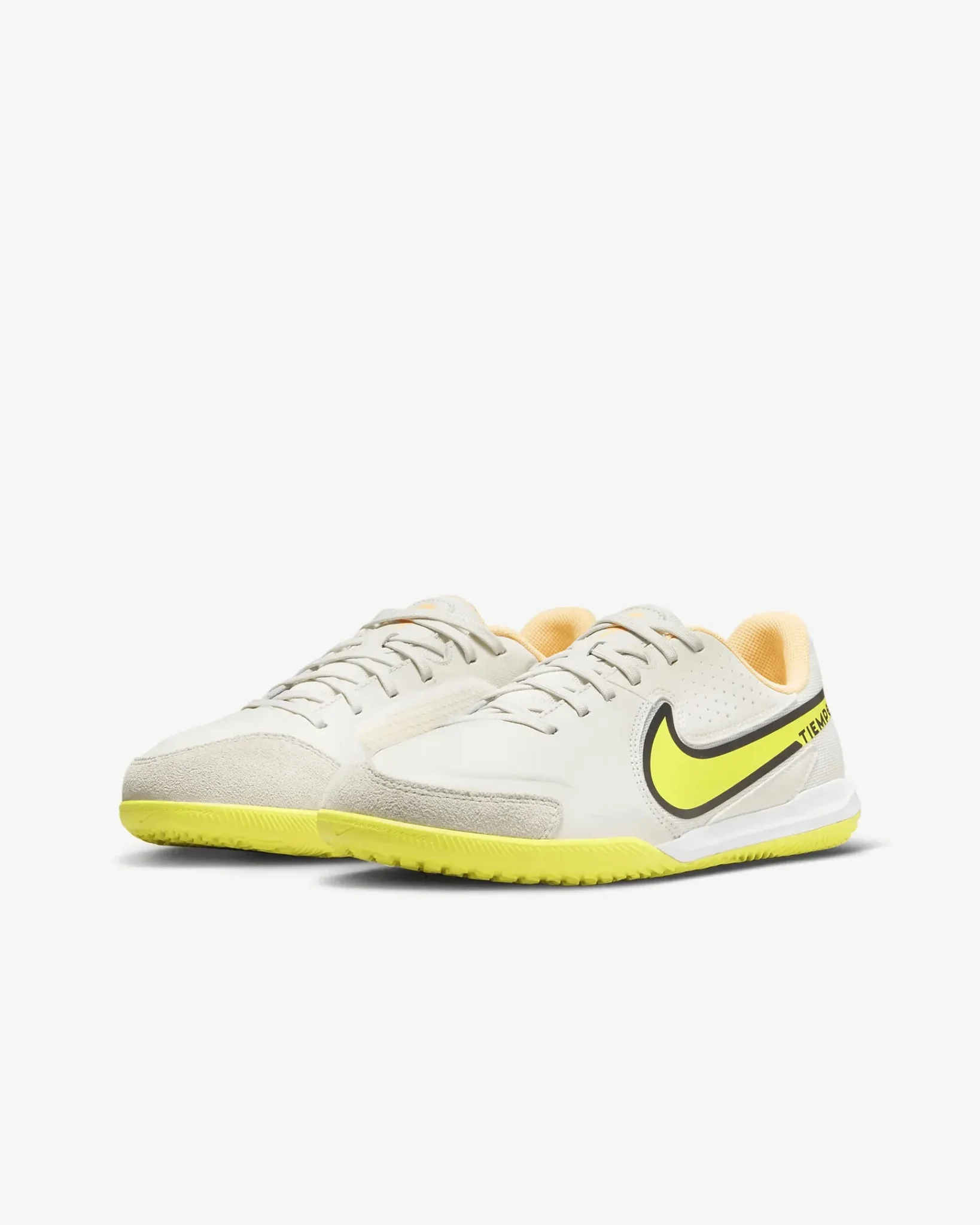 Nike Junior Legend 9 Academy Indoor - Phantom-Yellow Strike - Image 3