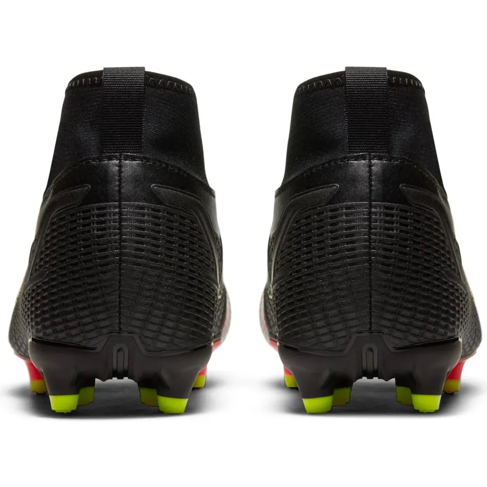 Nike JR Mercurial Superfly 8 Academy FG-MG - Black-Volt-Crimson - Image 6