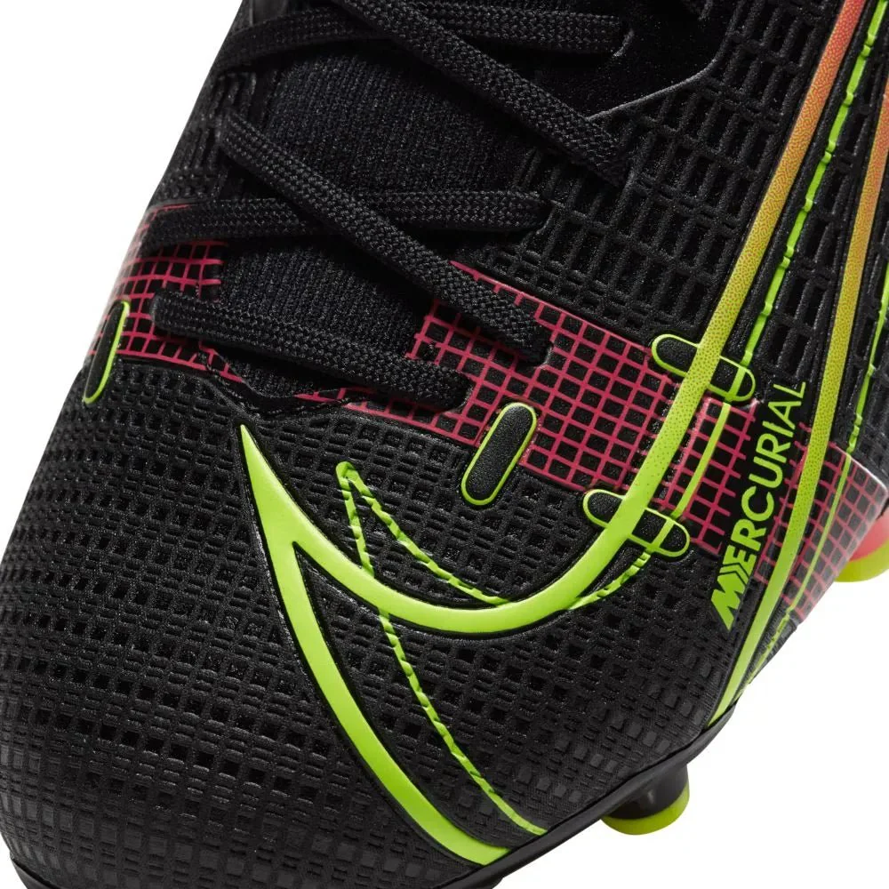 Nike JR Mercurial Superfly 8 Academy FG-MG - Black-Volt-Crimson - Image 8
