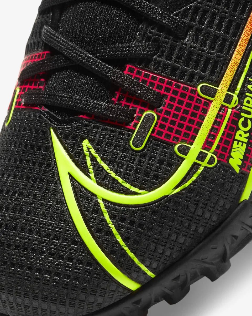 Nike JR Mercurial Superfly 8 Academy TF - Black-Volt-Crimson - Image 6