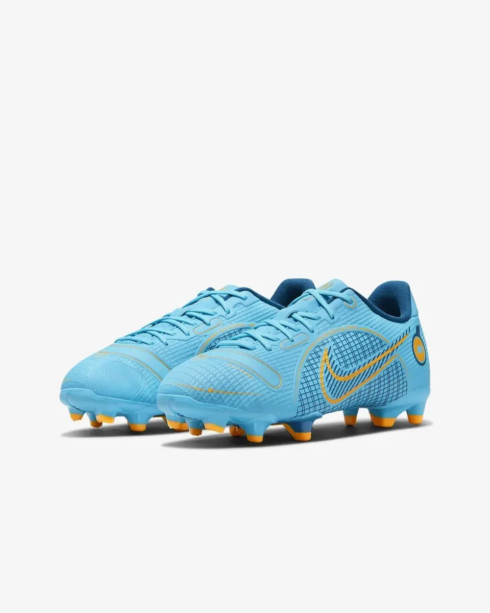 Nike Junior Mercurial Vapor 14 Academy FG-MG - Chlorine Blue-Laser Orange - Image 3