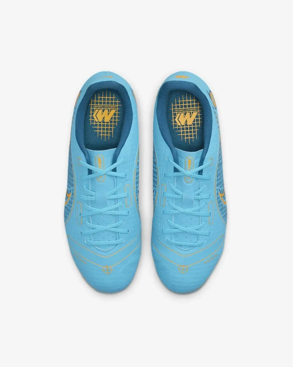 Nike Junior Mercurial Vapor 14 Academy FG-MG - Chlorine Blue-Laser Orange - Image 4