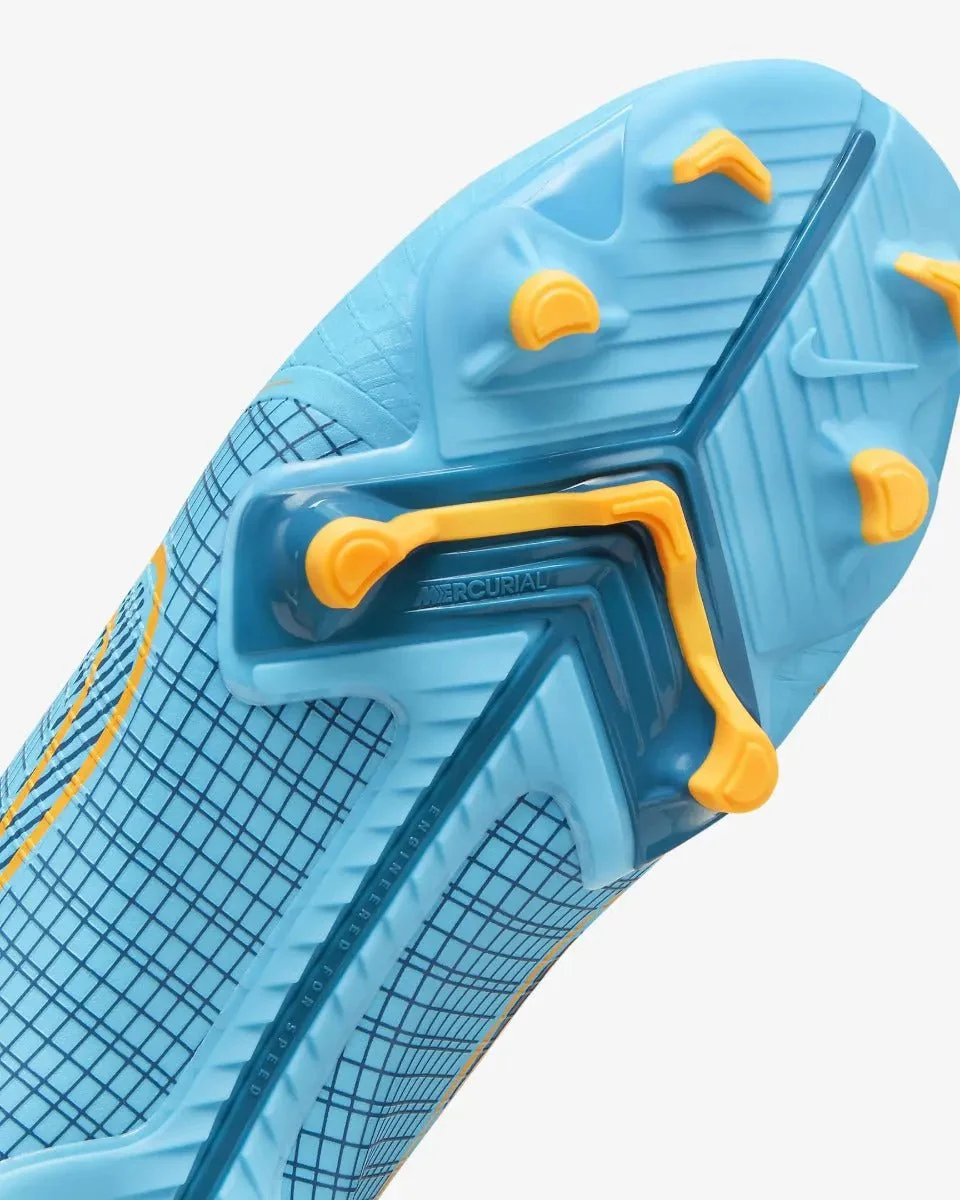Nike Junior Mercurial Vapor 14 Academy FG-MG - Chlorine Blue-Laser Orange - Image 7