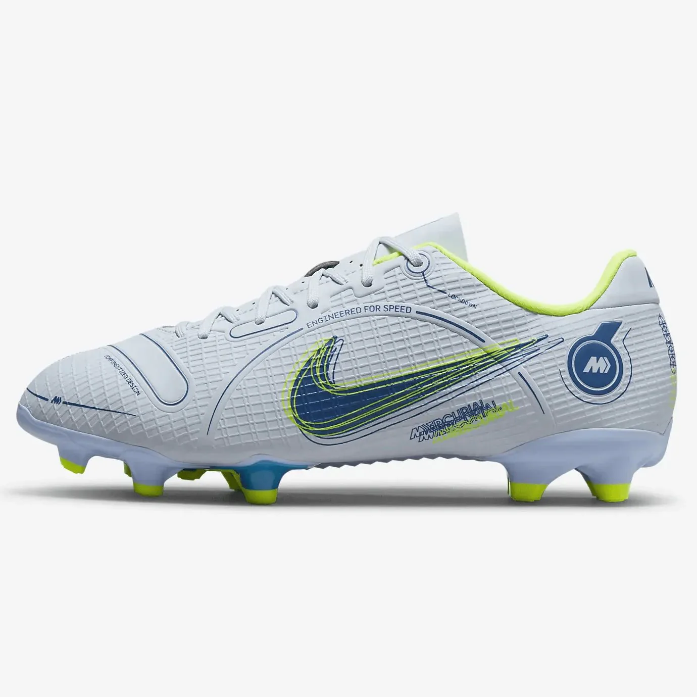Nike Junior Mercurial Vapor 14 Academy FG-MG - Grey-Blue
