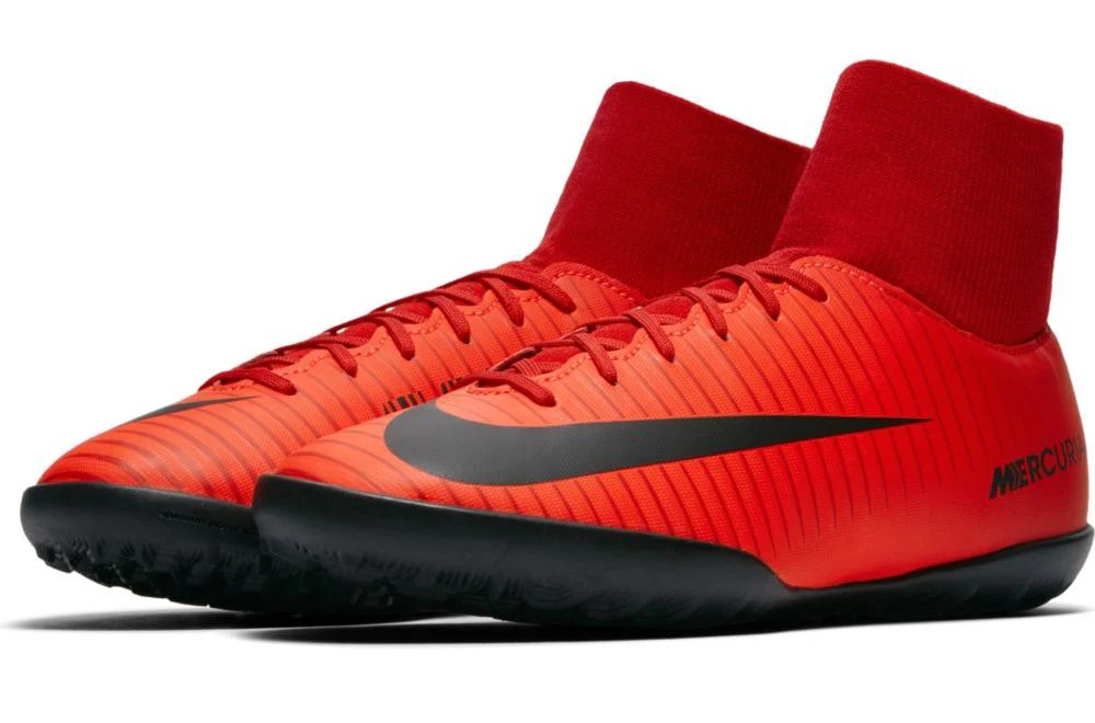 Nike Junior MercurialX Victory 6 DF TF Red/Black - Image 5