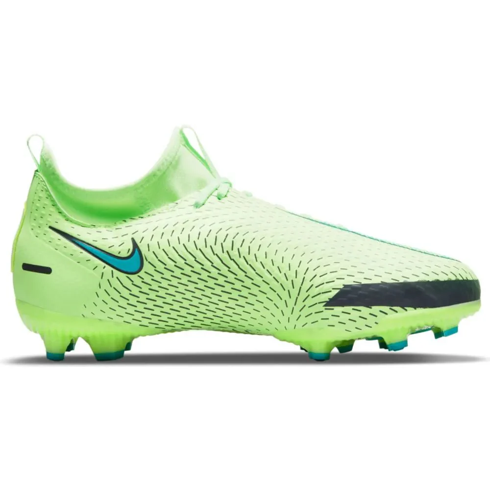 Nike JR Phantom GT Academy DF FG-MG - Lime Glow-Aquamarine - Image 2