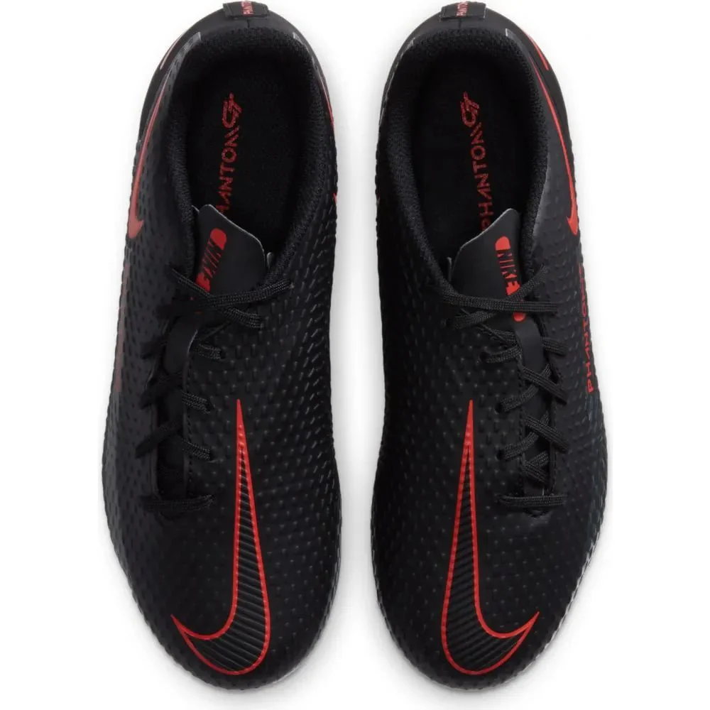 Nike Junior Phantom GT Academy FG-MG - Black-Red - Image 4