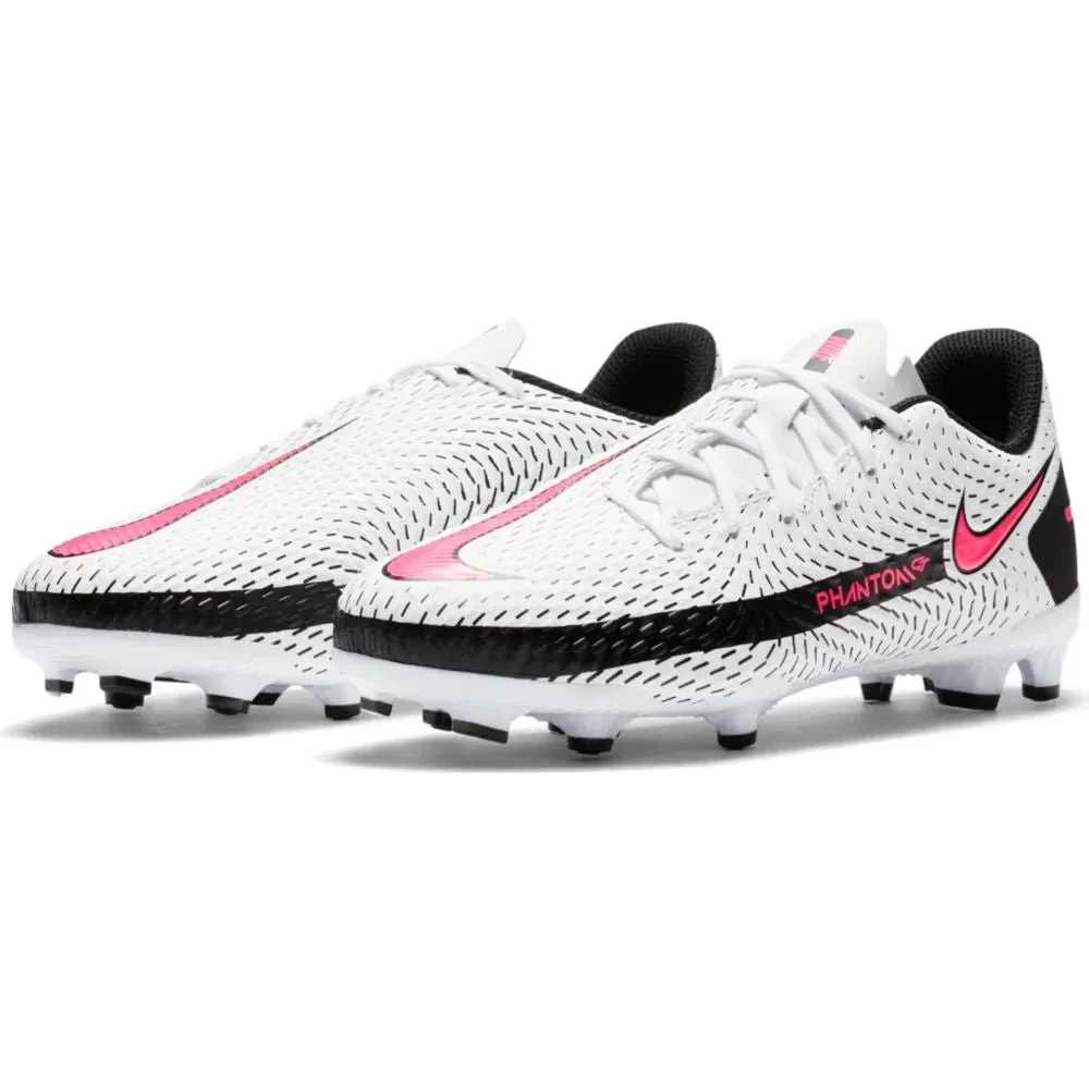 Nike JR Phantom GT Academy FG-MG - White-Black-Pink - Image 3