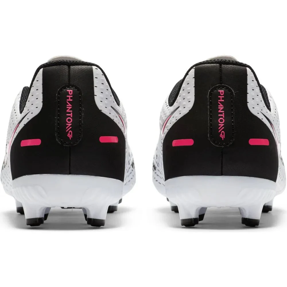 Nike JR Phantom GT Academy FG-MG - White-Black-Pink - Image 6