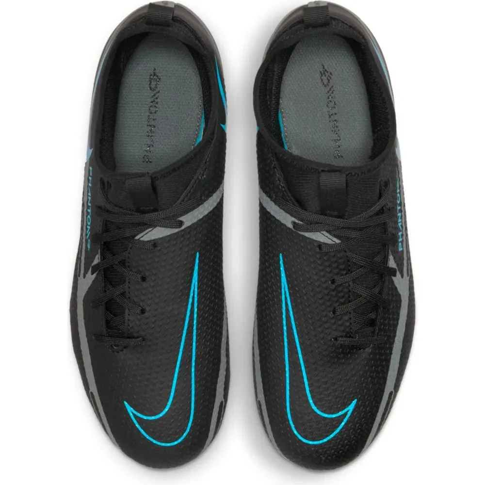 Nike Junior Phantom GT2 Academy DF FG-MG - Black-Blue - Image 3