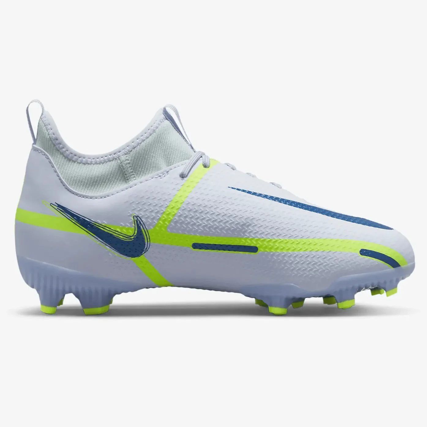 Nike Junior Phantom GT2 Academy DF FG-MG - Grey-Blue - Image 2