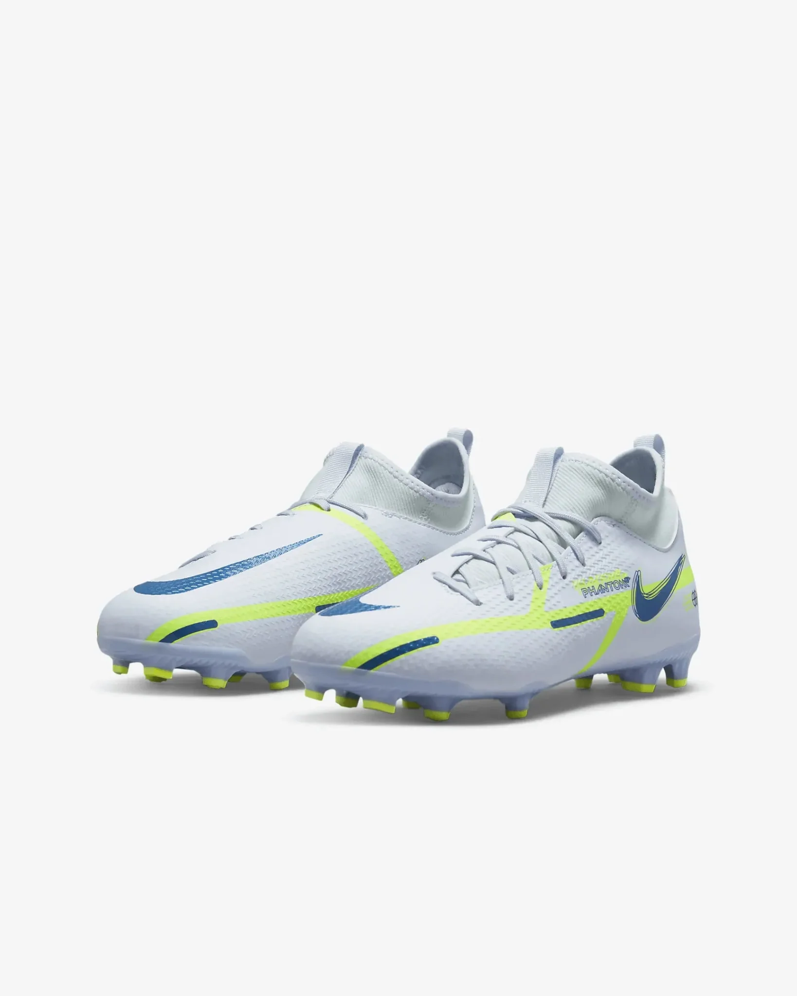 Nike Junior Phantom GT2 Academy DF FG-MG - Grey-Blue - Image 3