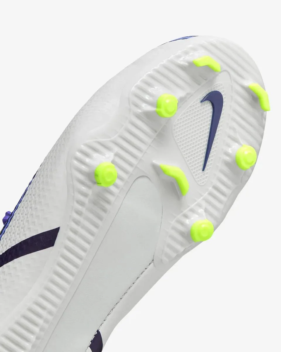 Nike Junior Phantom GT2 Academy DF FG-MG - Sapphire-Volt-Grey - Image 7