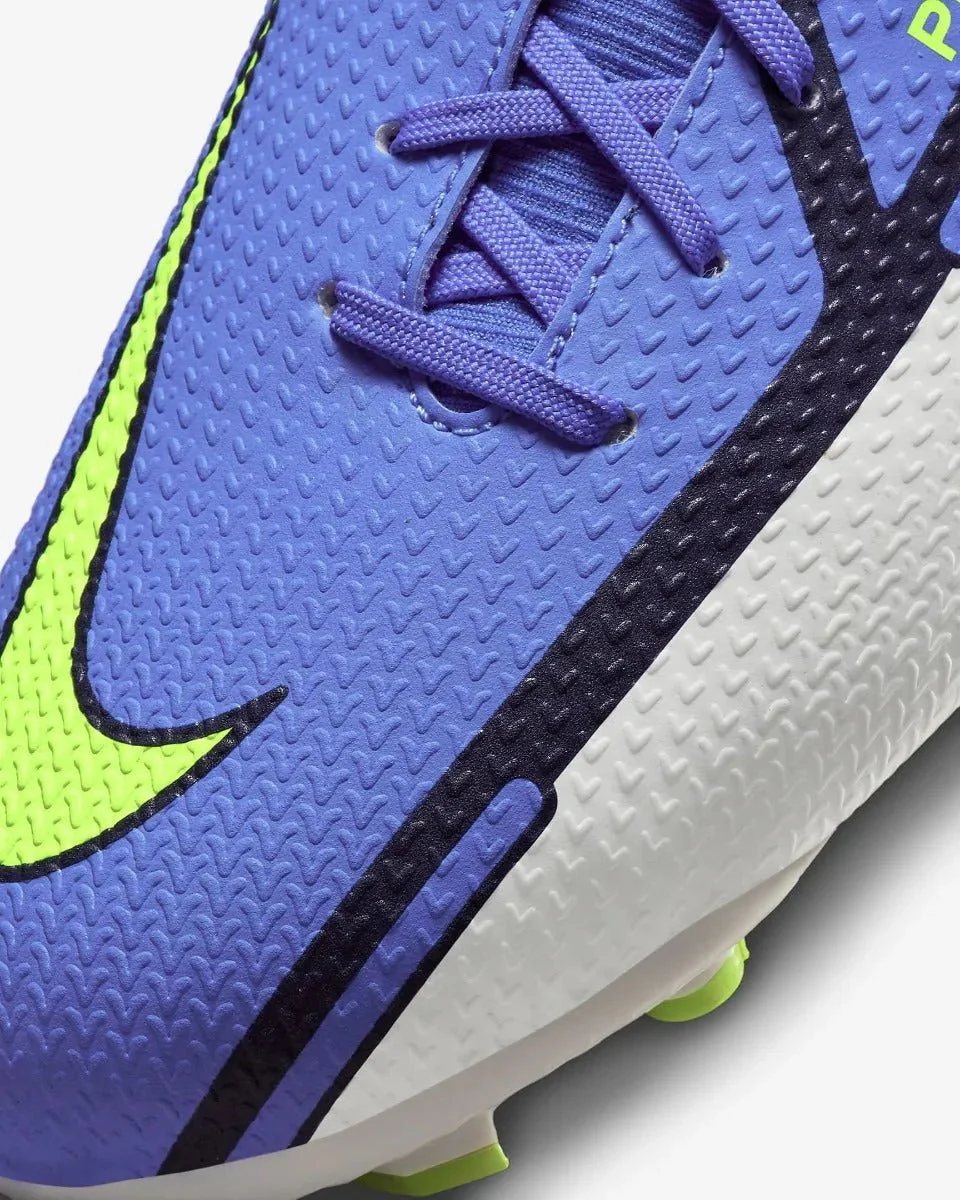 Nike Junior Phantom GT2 Academy DF FG-MG - Sapphire-Volt-Grey - Image 8