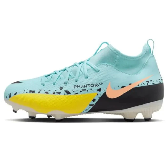 Nike Junior Phantom GT2 Academy DF FGMG - Glacier Ice-Black