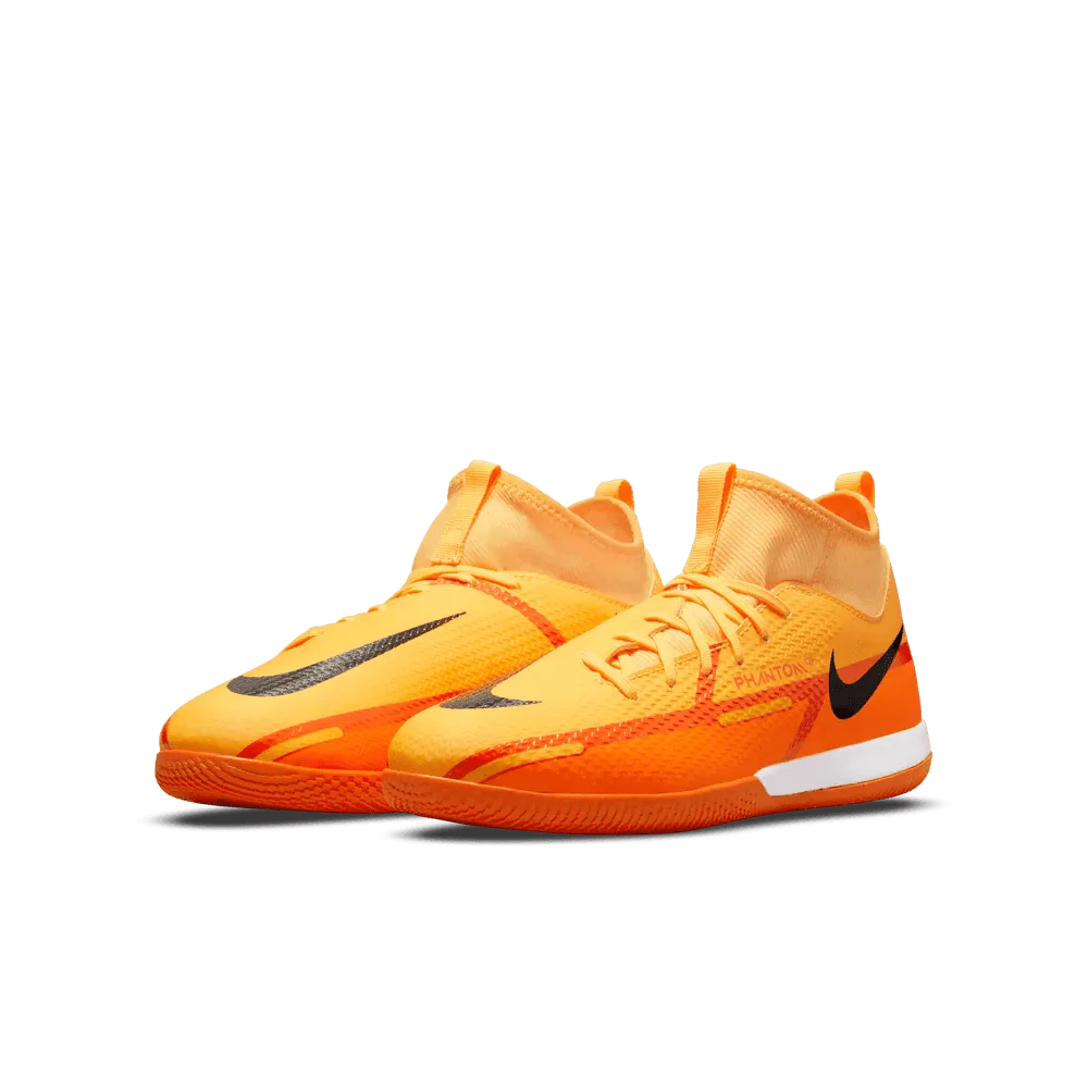 Nike Junior Phantom GT2 Academy DF Indoor - Laser Orange-Black - Image 3