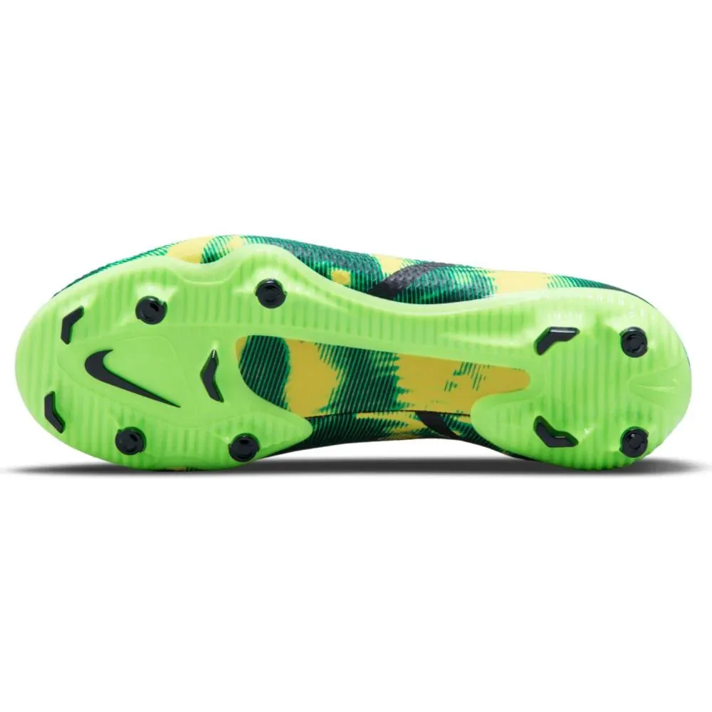 Nike Junior Phantom Gt2 Academy DF SW FG-MG - Black-Green Strike - Image 5