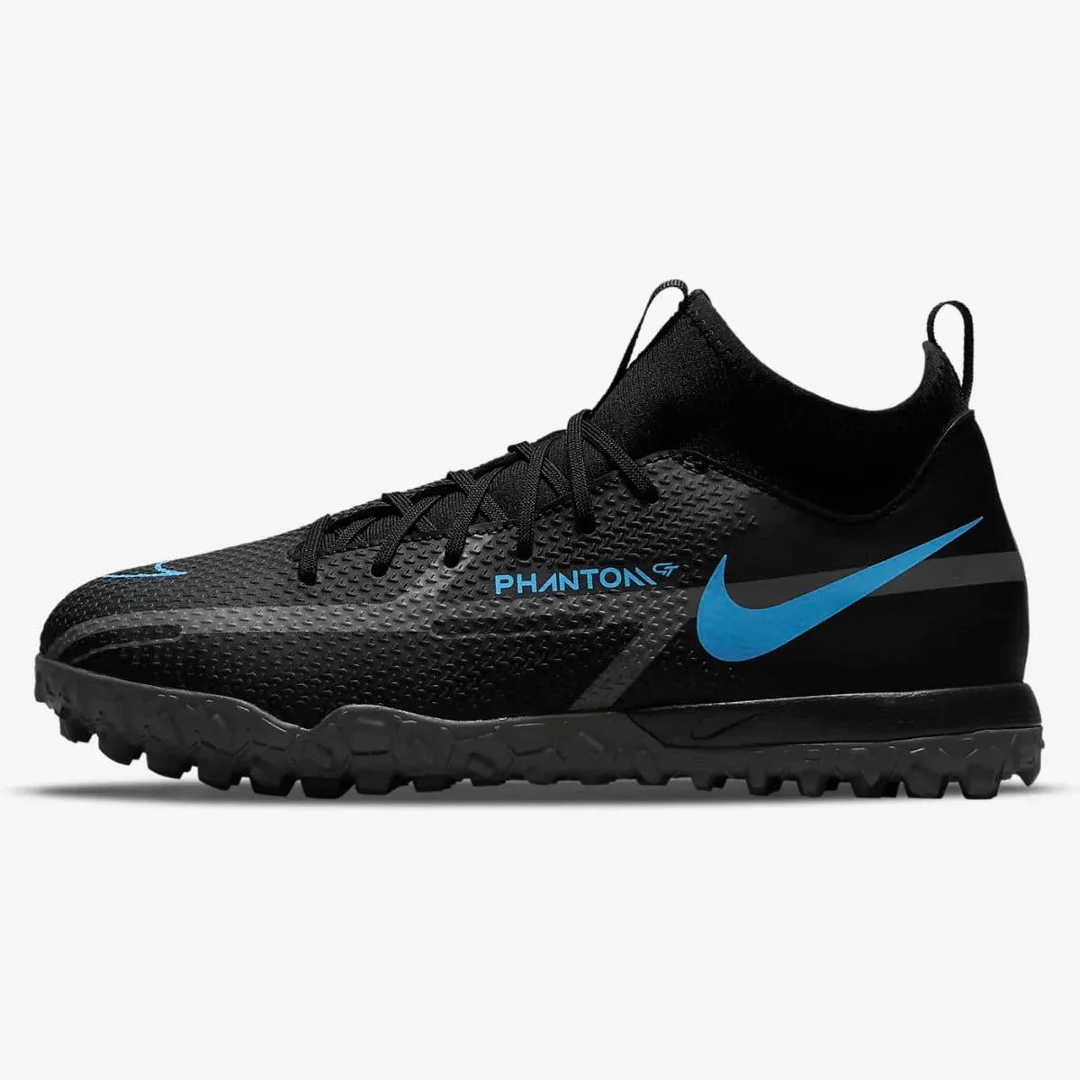 Nike Junior Phantom Gt2 Academy DF TF - Black-Blue