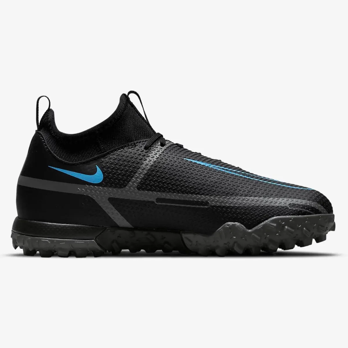Nike Junior Phantom Gt2 Academy DF TF - Black-Blue - Image 2